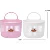 Cute Reusable Kitchen Hanging Baskets Wall-mounted Cartoon Storage Basket Sausage Mouth Space-Saving Organizer