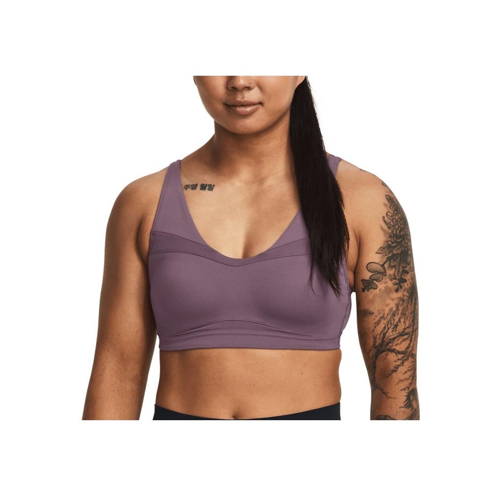Under Armour SmartForm Evolution Solid Medium Intensity Sports Bra Women Underwear Mist-Purple 1373826-500