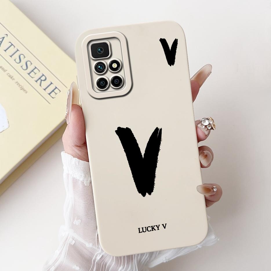 For Xiaomi Redmi 10 Case Fashion Lucky Letters Cover Shockproof Soft TPU Phone Case For Xiaomi Redmi 10 Prime Redmi10 2022 Shell