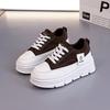 New Casual Women's Shoes Fashionable Thick Baseplate Shoes Inner Height Increase Student Sports Shoes Korean Version Large Size Trendy Shoes Women