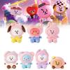 Adorable Korean Trendy Plush Doll Sakura Series Cute Cartoon Animal Figurine
