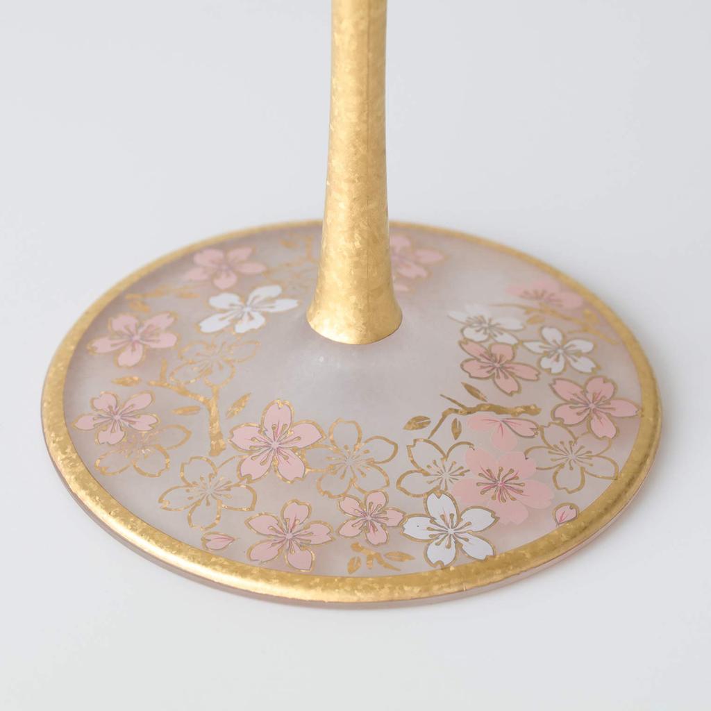 Aderia El Dorado Cherry Blossom Wine Glass, 540ml, Made in Japan, Gift Boxed, Stylish, Perfect for Red Wine and White Wine, Gift for Women, Mother's D