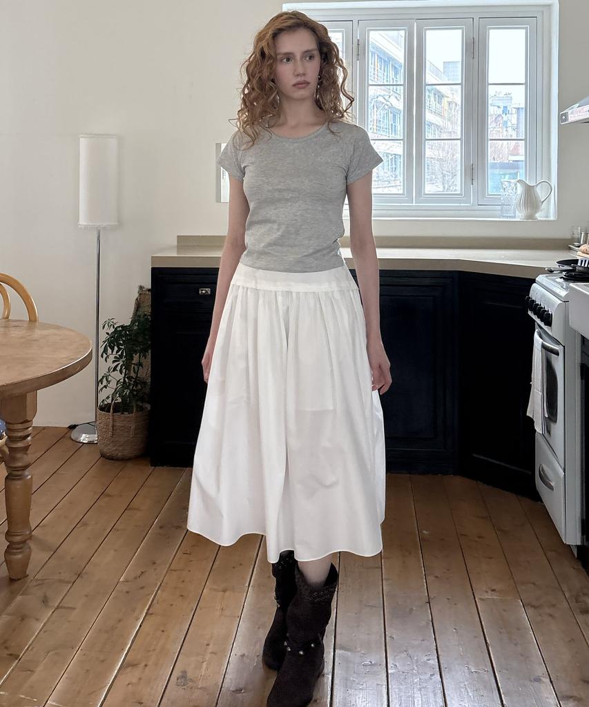 Delaidy Wish Shrring Skirt (White)