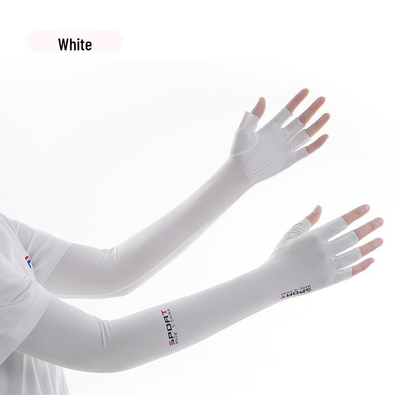 Women's Anti-UV Sun Protection Gloves - Thin, Long Ice Silk Sleeves for Summer Driving and Cycling