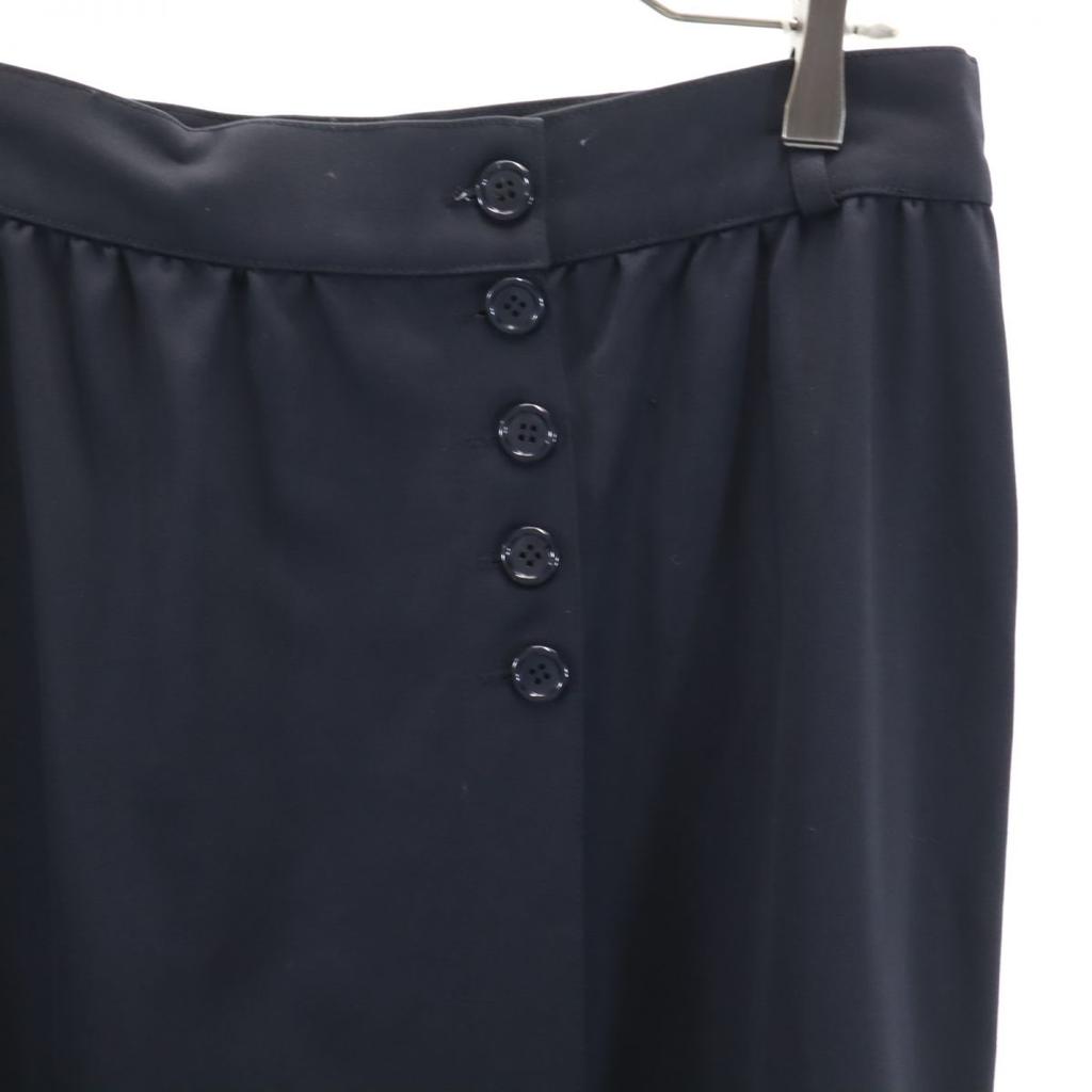 Chloe Made In France Long Length Wrap Skirt Black Series Women Used