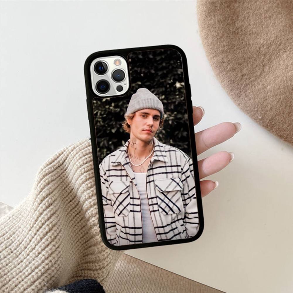 Singer Justin B-Bieber Phone Case For IPhone 16 Pro Max 15 14 Plus 14 13 12 11 17 PC+TPU Cases Back Cover