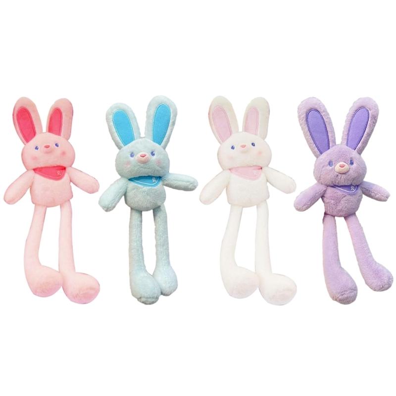 Plush-Rabbit Keychain Bunny-Keyring Stuffed Animals Doll-Keyring Charm Handbag Backpack Pendant for Valentines Day