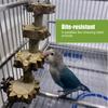 5 * 17CM Bird Toy Supplies Platform Board Sichuan Pepper Wood Nibbling Parrot Toy -1 Piece