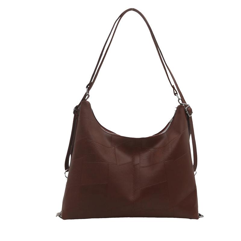 

Ніша проста сумка під пахвами великої ємності велика сумка на плече нова жіноча модна сумочка для відпочинку та приміських поїздок. коричневий