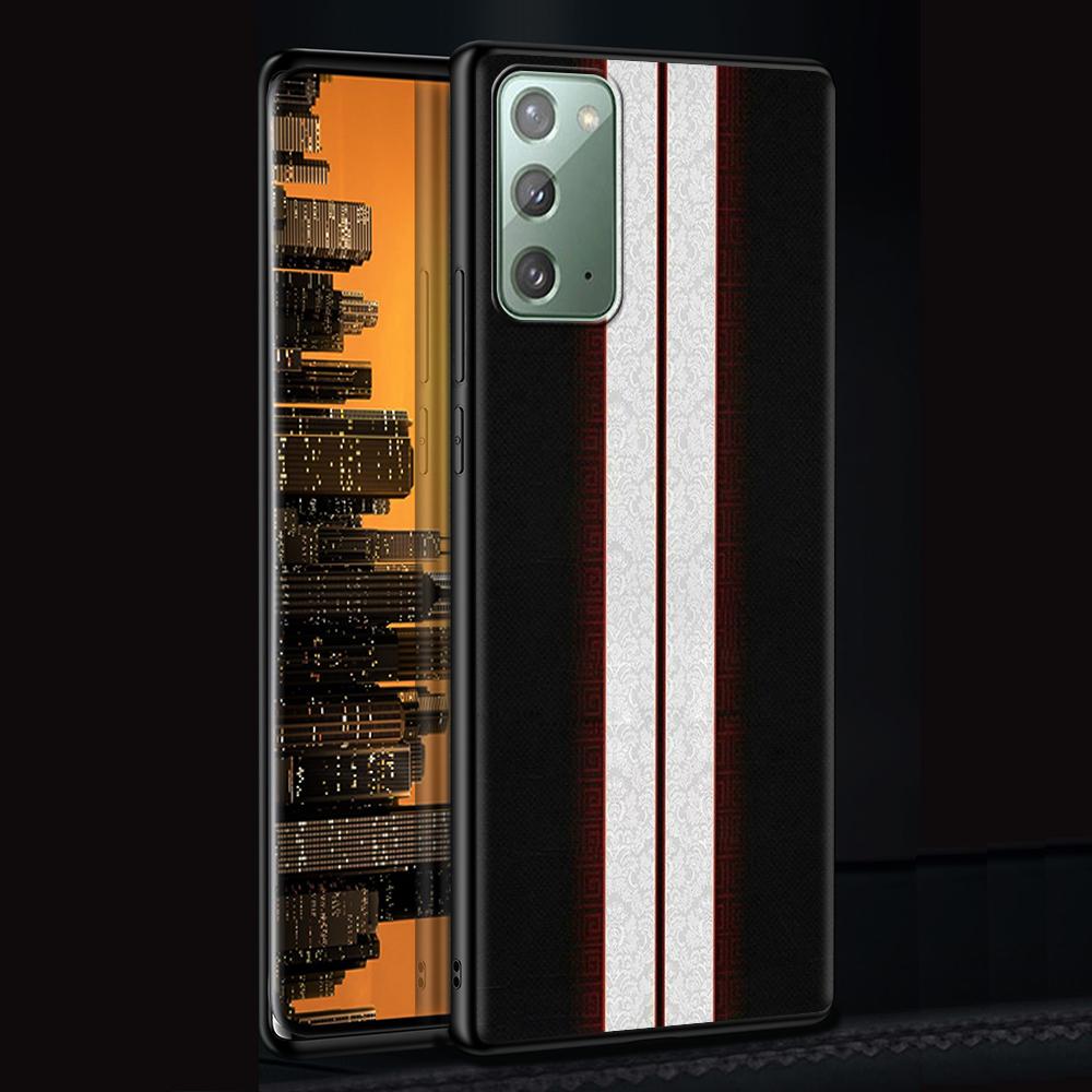 Автомобильный чехол из углеродного волокна для Samsung Galaxy Note 20 Ultra 10 Lite 9 8 A12 A52 A51 S20 FE A50 A71 A21s черный мягкий чехол для телефона