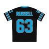 Rennfahrer GEORGE Nr. 63 RUSSELL Trikotnummer 63 Grafikdesign T-Shirt Unisex Streetwear Sommer V-Ausschnitt 3D-Druck T-Shirts Herren