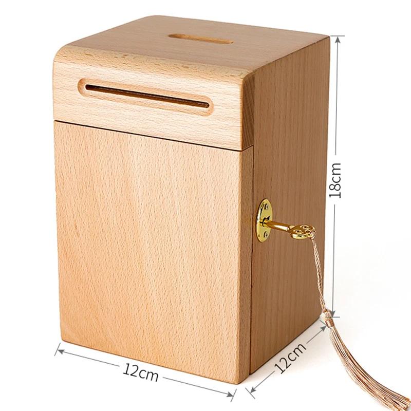 Piggy Banks for Adults, Solid Wood