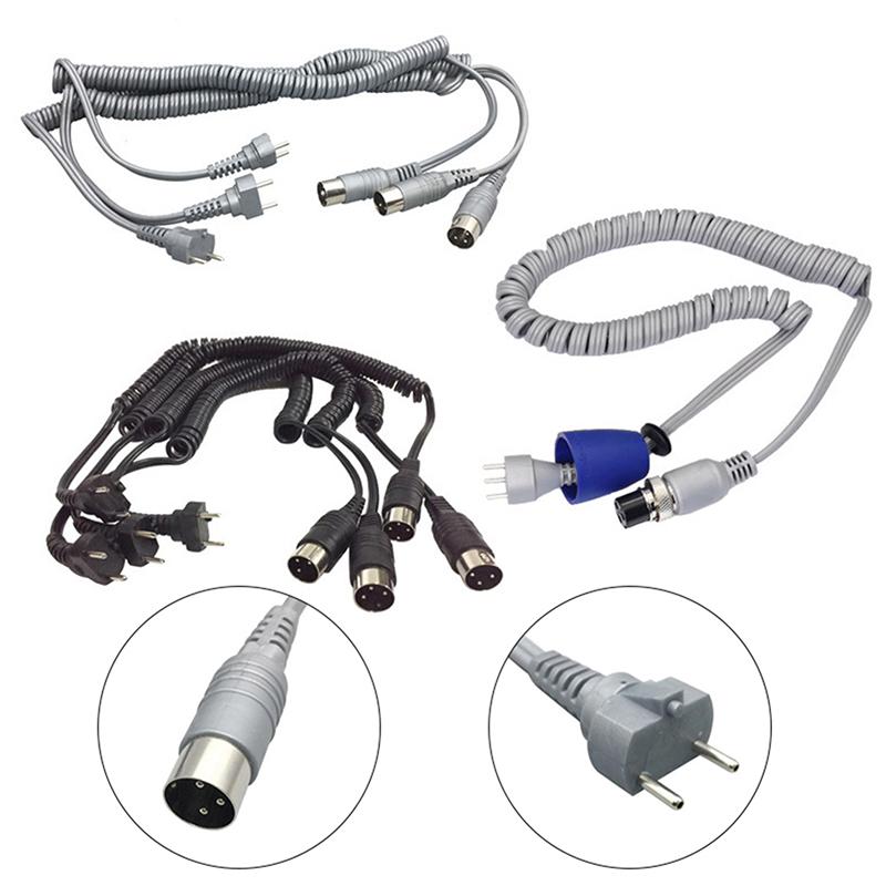 Black Grey 3-pin 9mm 6mm For Marathon Strong 210 204 90 105L 102L Nail Handle Power Cable Electric Manicure Drill Spring Wire