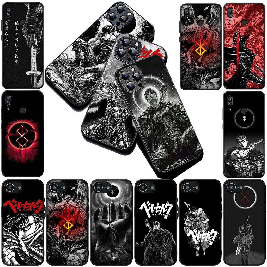 Phone Cover for Apple iPhone 16 14 15 Plus 11 Pro Max 16E ProMax + 16Plus 15+ 14+ Soft Silicone Case Anime Berserks Poster Guts