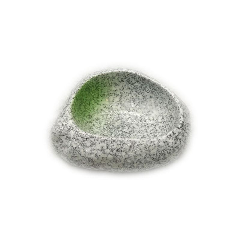 Japanese Stone Bowl for Sashimi & Appetizer, Creative Ceramic Dish for Sushi Platter, Restaurant Tableware