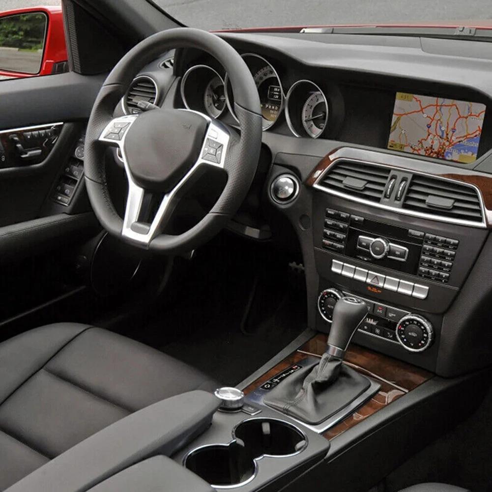 Steering Wheel Silver Decorative Strip Decorative Trim For Benz C-CLASS W204 C63 For Benz For E -CLASS W212 For E 63 For Benz