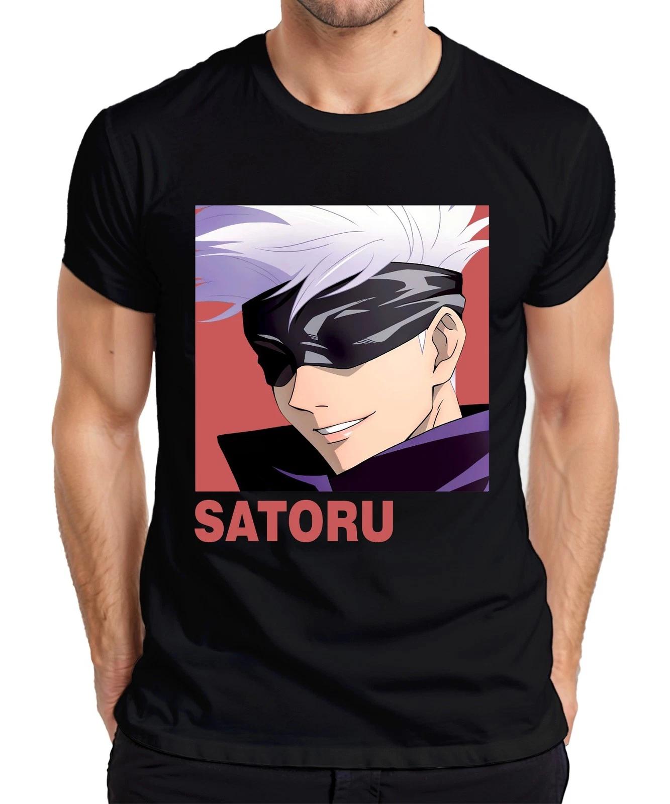 Jujutsu Kaisen SATORU Gojo Anime Ästhetik Blindfold Fan Geschenk Herren T-Shirt XL