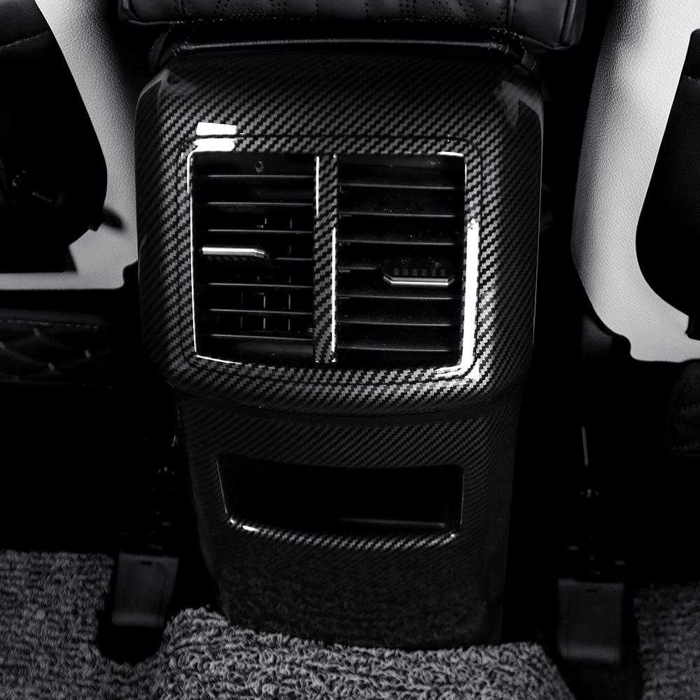 Per Kia Sportage NQ5 Accessori Decorativi Interni Auto Fibra di Carbonio Sedile Posteriore Condizionatore d'Aria AC Presa d'Aria Cornice Rivestimento Copertura