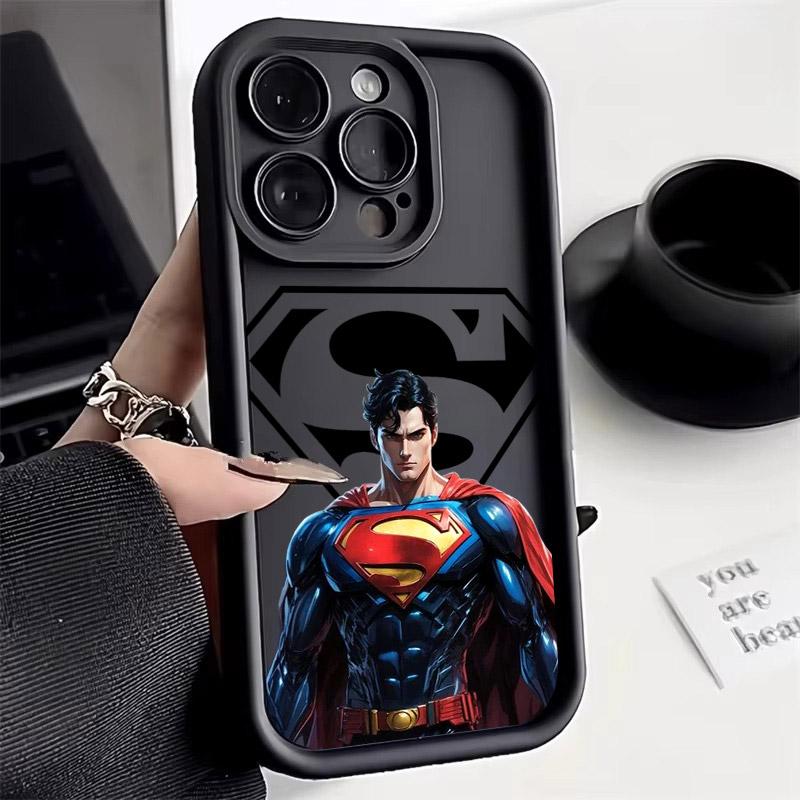 S-Supermans B-Batmans Phone Case For iPhone 17E 11 12 13 14 15 16 17 Pro Max Fundas 17 Air Plus 16e 13 Mini Silicone Back Cover