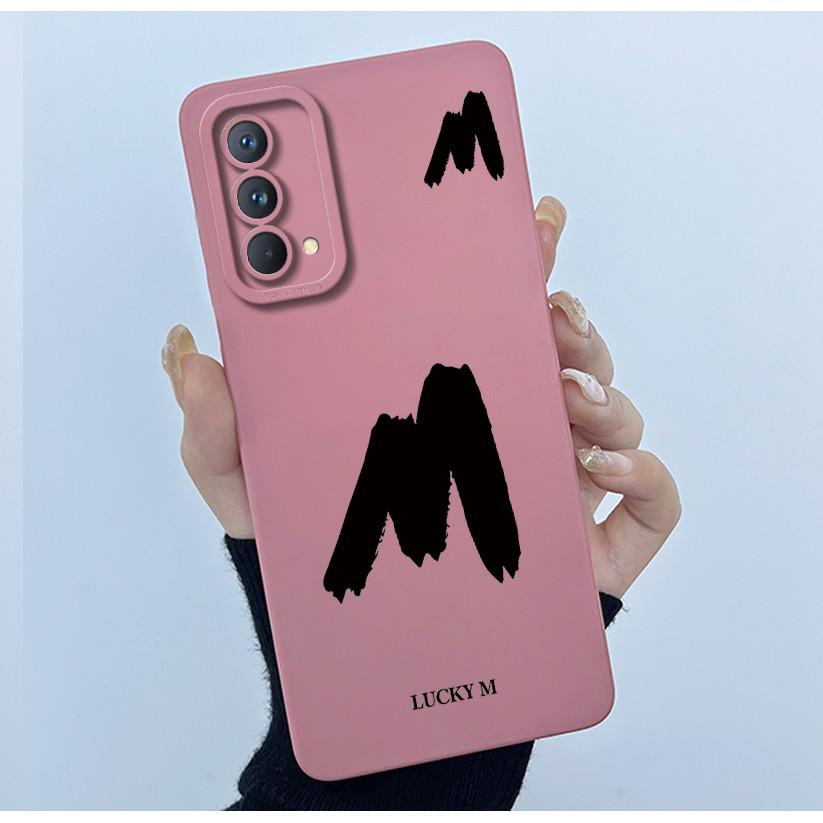 

For Realme GT Master Edition Cover Case Initial Letter Silicone Soft Phone Bumper for Realme RMX3363 RMX3360 RMX3361 Casing realme GT Master