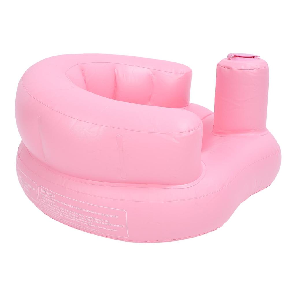 Baby oppblåsbart sete Lekksikkert sammenleggbart innebygd gasspumpe PVC spedbarnsstøtte oppblåsbar stol