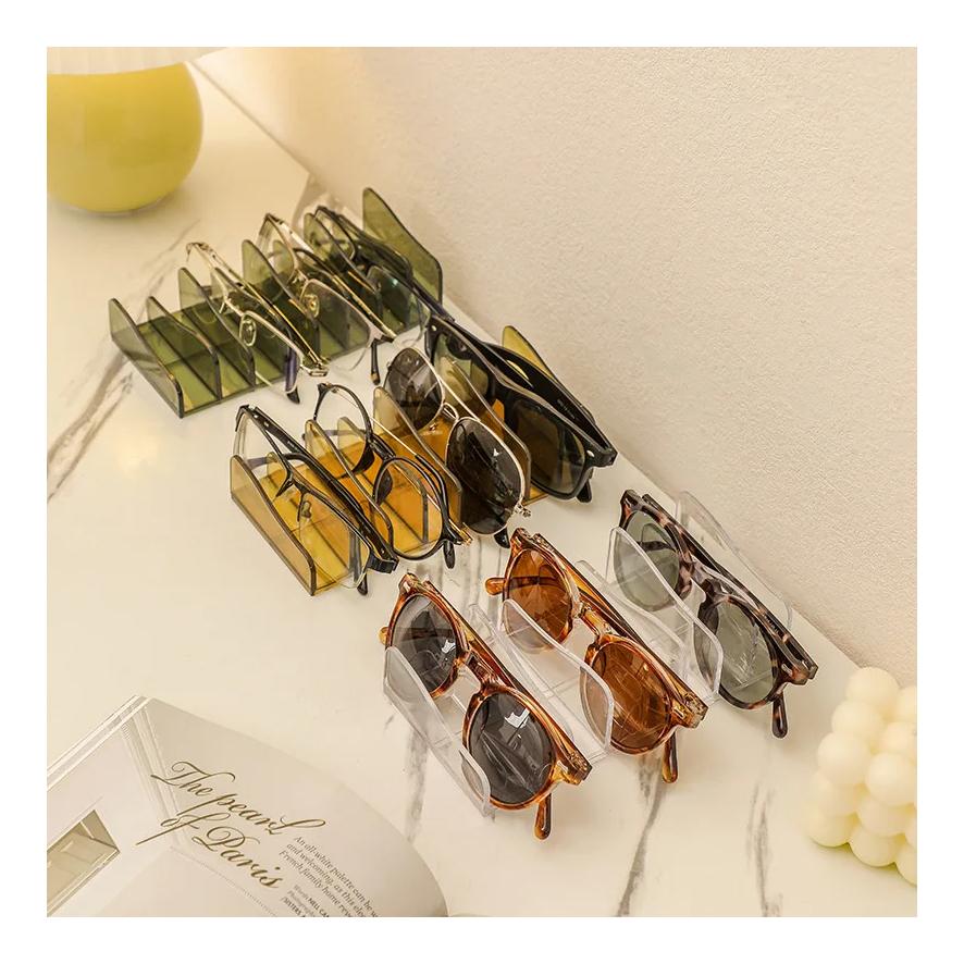 DVD/CD Organizer,Eyeshadow Palette Storage Tray Cosmetics Rack Makeup Tools Compartment Holder Sunglasses  Storage Shelf