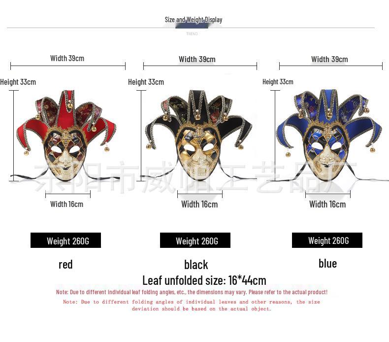 Cross-border Halloween Clown Mask for European and American Themed Parties and Decorations.