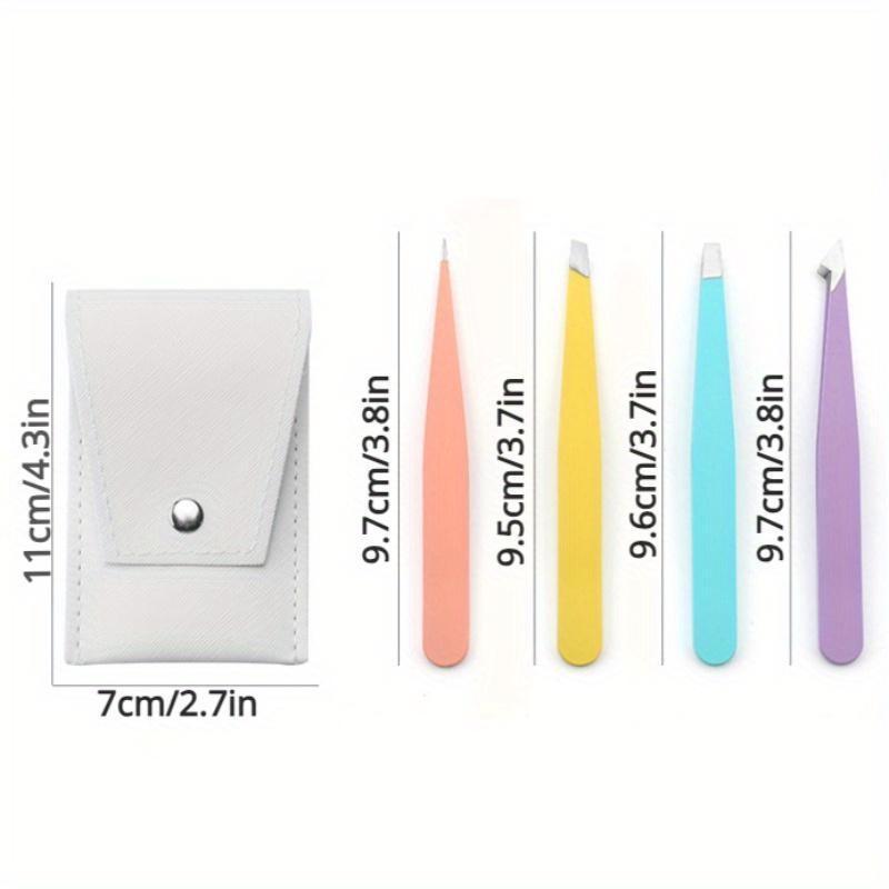 4pcs/1set Stainless Steel Tweezers, Clippers, Plucking and Eyebrow Trimming Beauty Tools, Beauty Tool Set