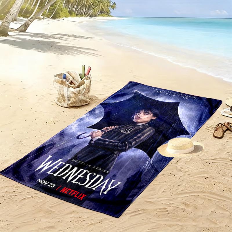 Supernatural Gothic Mystery beach towel Beach towel for vacation photos beach swim Absorbent bath towel Outdoor pool towel beach beach towel Comfort