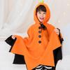 Brightlara Halloween Cosplay Kinder Kürbis Poncho Kostüm, Unisex, für Jungen und Mädchen, kidscos038-OG-130