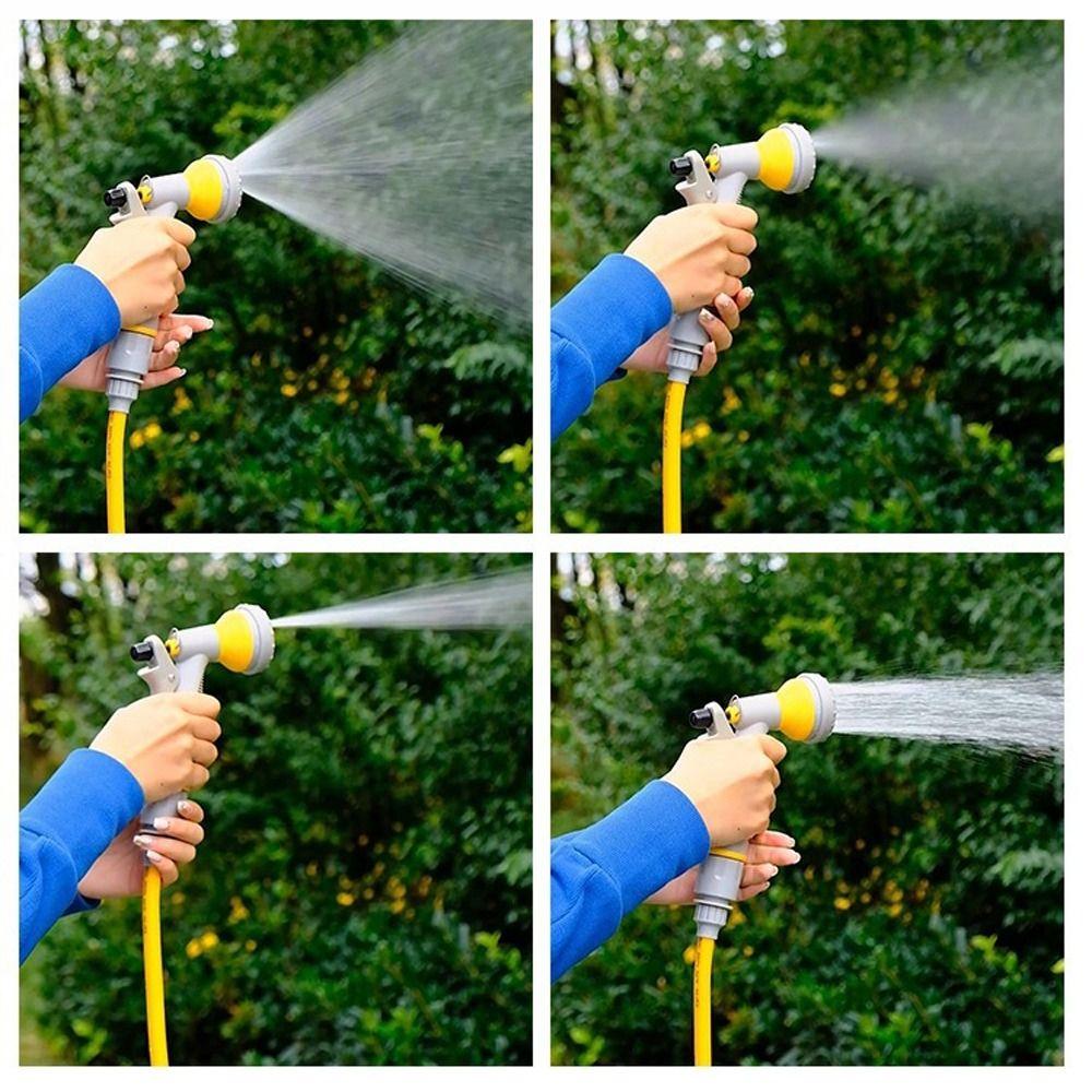 Einziehbarer Gartenbewässerungskit 7-in-1 Autowaschset Hochdruck-Wasserschlauch Außenreinigung