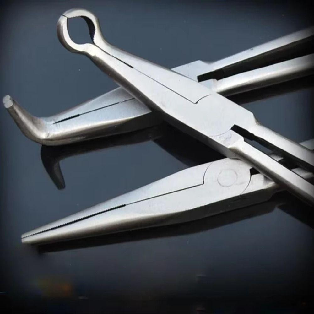 0/25/45/90 Degree Extra Long Nose Pliers Straight Bent Tip Hand Removal Tools  Hand Tools
