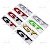 Car Styling GT 3D Metal Chrome Zinc Alloy Emblem Car Badge Body Fender Adhesive Emblem for Peugeot GT RCZ 308 508 3008 5008