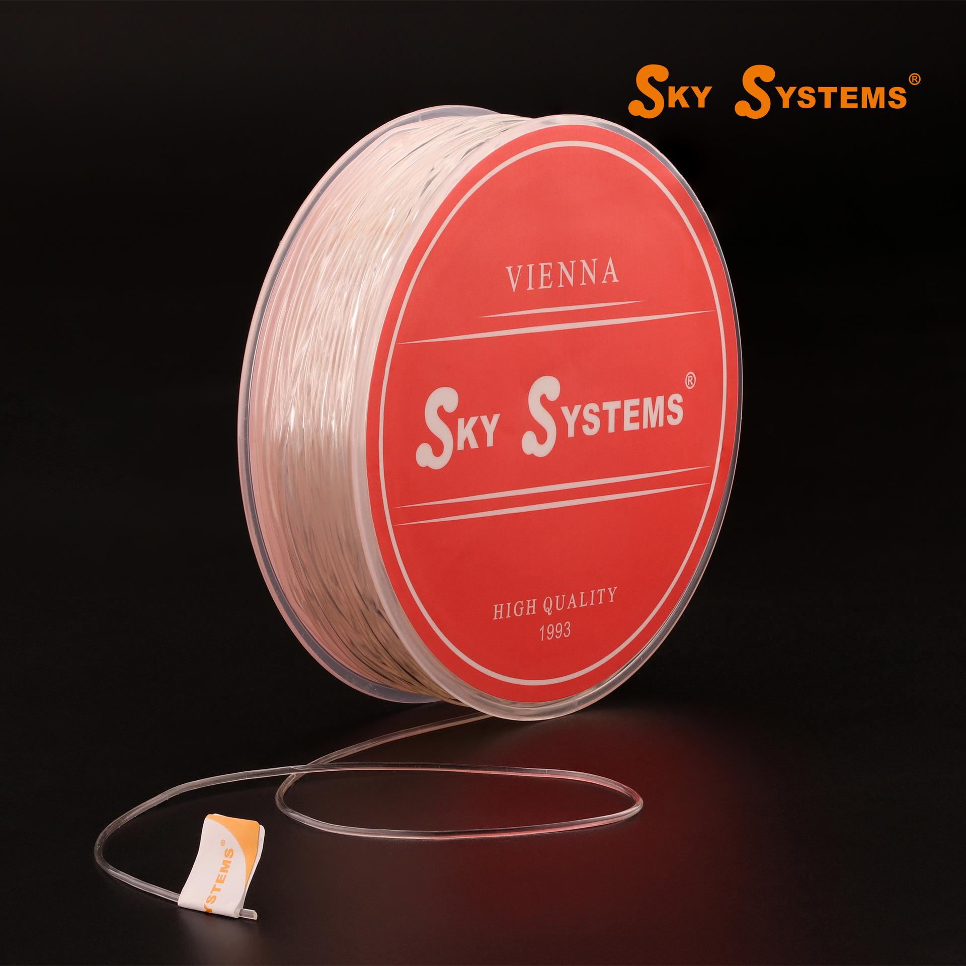 

SKY Crystal Clear Elastic Cord, Round, White, 0.5-1.0mm 0.5mm/100m прозорий