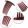 Hair CombHair AccessoryAccessory Material Plastic CombBlack Coffee Five-toothed Hair Comb