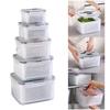 Multipurpose Food Storage Container with Removable Colander Accessory for Easy Draining and Long Time Use Preservation