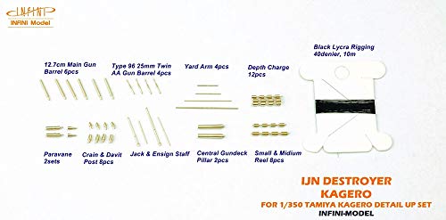 Infinimodel 1/350 IM Series Japanese Navy Destroyer Kagero Detail Up Set for T Company Plastic Model Kits (IM53503)