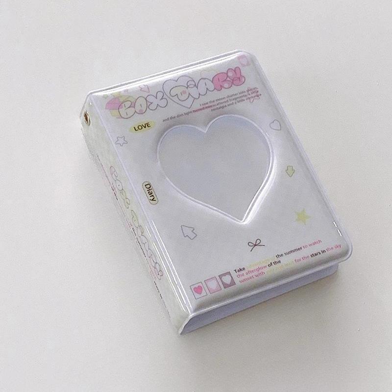 

1шт Мини 3 дюйма игровая карта звезда органайзер для карт книга с отрывными листами держатель для фотокарточек фотоорганайзер книга белый