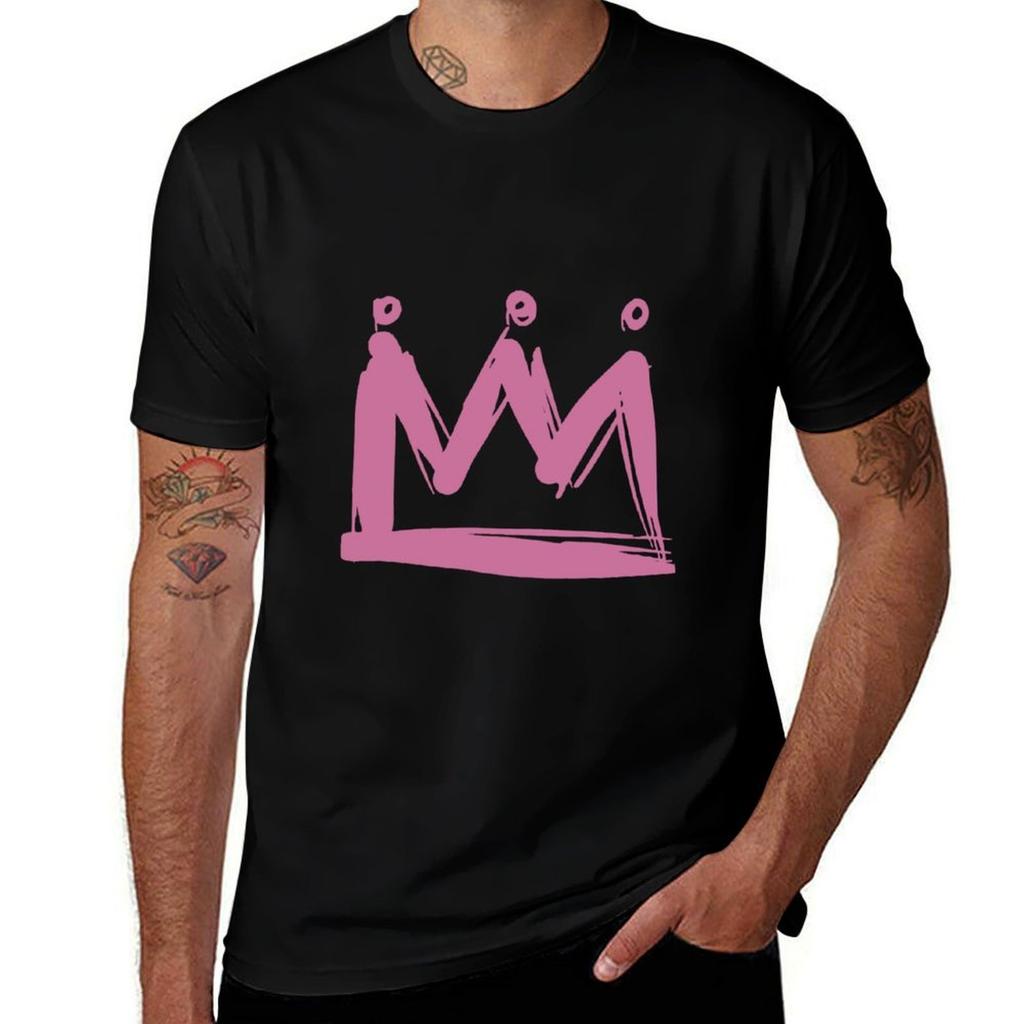 Young Royals crown pink TShirt Casual Basic Short Sleeve TShirt