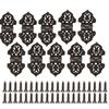 Antique Decorative Hinges Green Bronze Printing Zinc Alloy Furniture Wooden Box Gift Box DIY Hinges