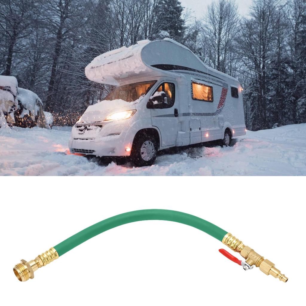 RV Winterizing Kit with Quick Connect Plug and Shut Off Valve Adapter for RV Boat Sprinkler Systems