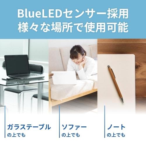 Buffalo Mouse Bluetooth 5.0 5 Buttons Quiet Blue LED Back/Forward Buttons 3 Device Switching Function Power Saving Black BSMBB545BK