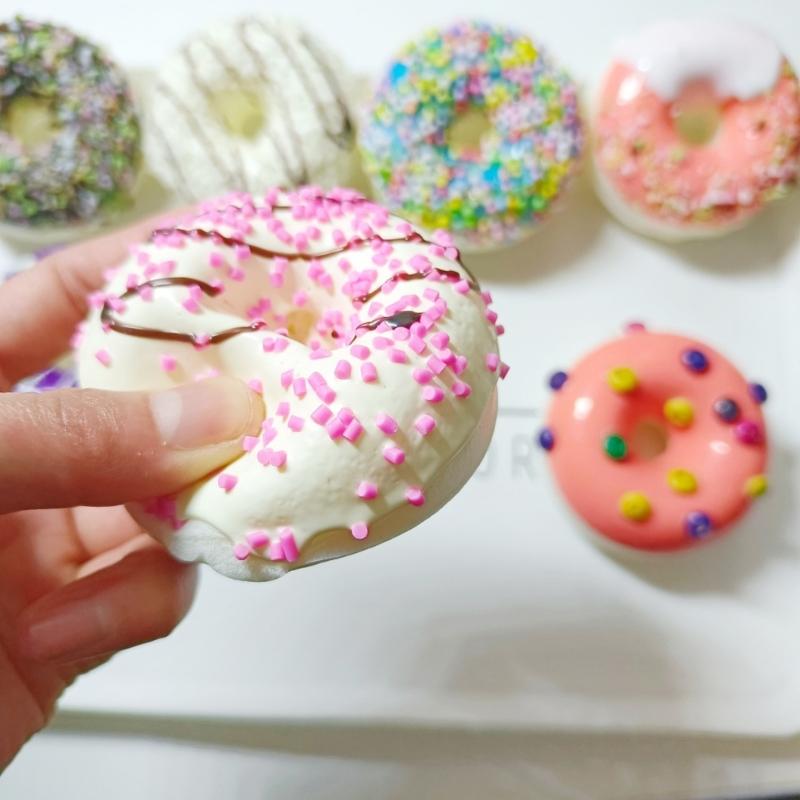 Artificial Donuts Model Simulation PU Donut Bread Photography Props For Stress Relief Slow Fake Fun Ornament