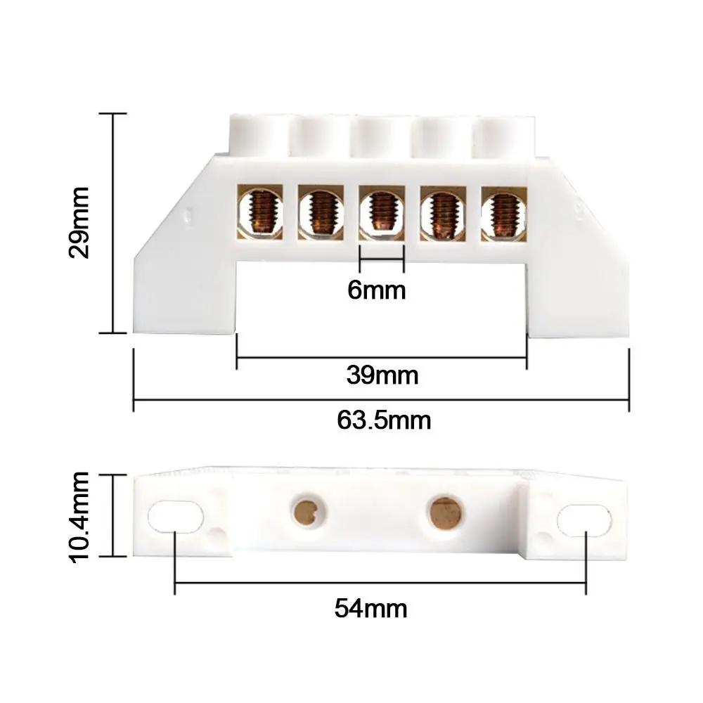 Brass Zero Row Multi-specification With Hole Screw Brass Terminal Block Grounding Terminal Block Power Distribution Cabinet