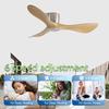 6 Speed Modern Industrial Ceiling Fan Adjustable Energy Saving Electric Fan Remote & Quiet DC Motor Household Fan