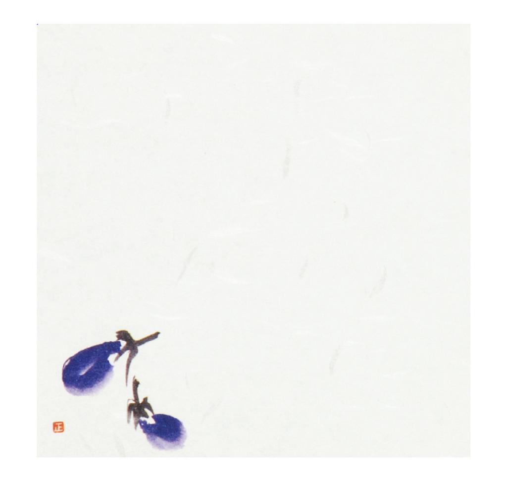 Daikoku Kogyo "Commercial Use" Seasonal Papers No. 4 Eggplant, 100 Sheets