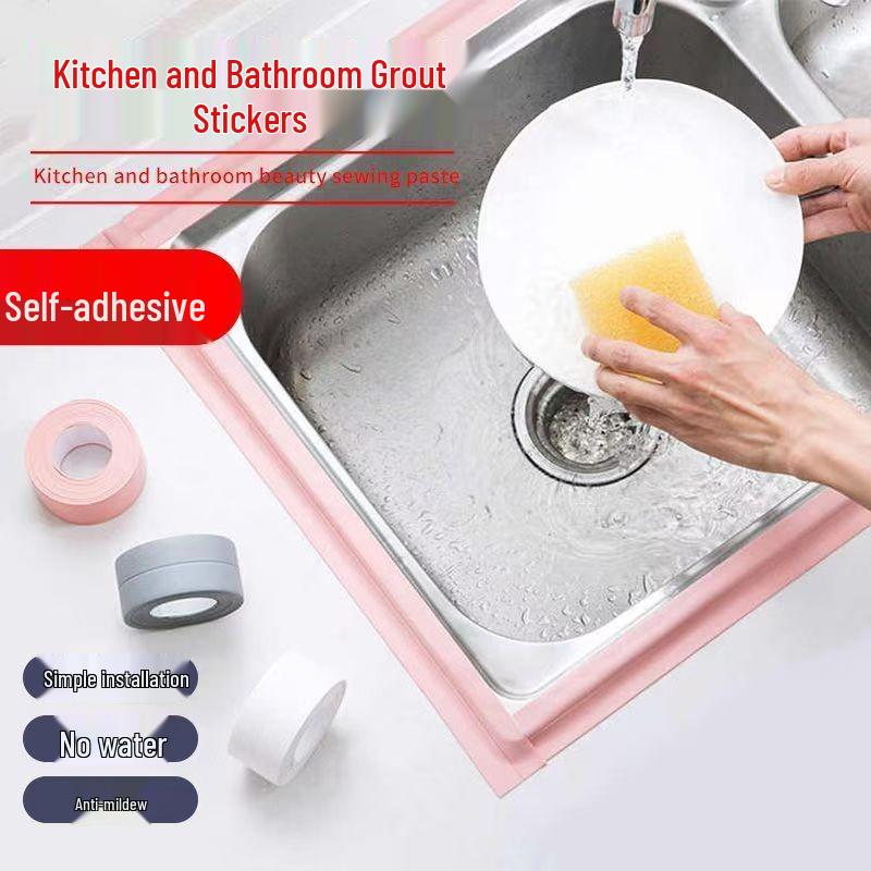 Waterproof Mold-Proof Tape for Kitchen & Bathroom Seams and Corners