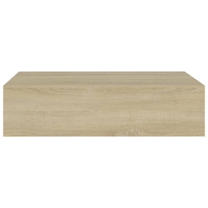 VidaXL Wall Shelf with Drawer Floating Cabinet Hanging Shelf Wall Mount Living Room Home Oak 330247