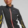 Puma Retro Sports Stand Collar Jacket Striped Breathable Zip Jacket Women Jackets Black 522223-51