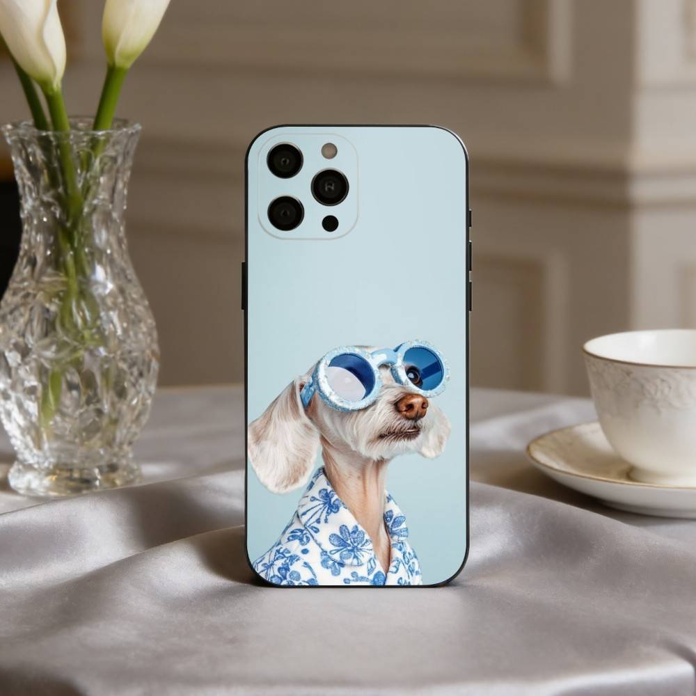 F-Funny A-Animal D-Dog-G Phone Case For iPhone 17,16,15,14,13,12,11 Plus,Pro Max,XS,Soft Silicone Black Cover